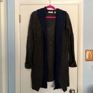 Sleeping on Snow hooded sweater cardigan